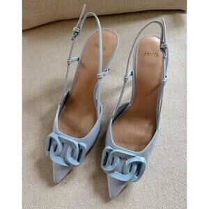MANGO Faux Leather Patent Heels NWT